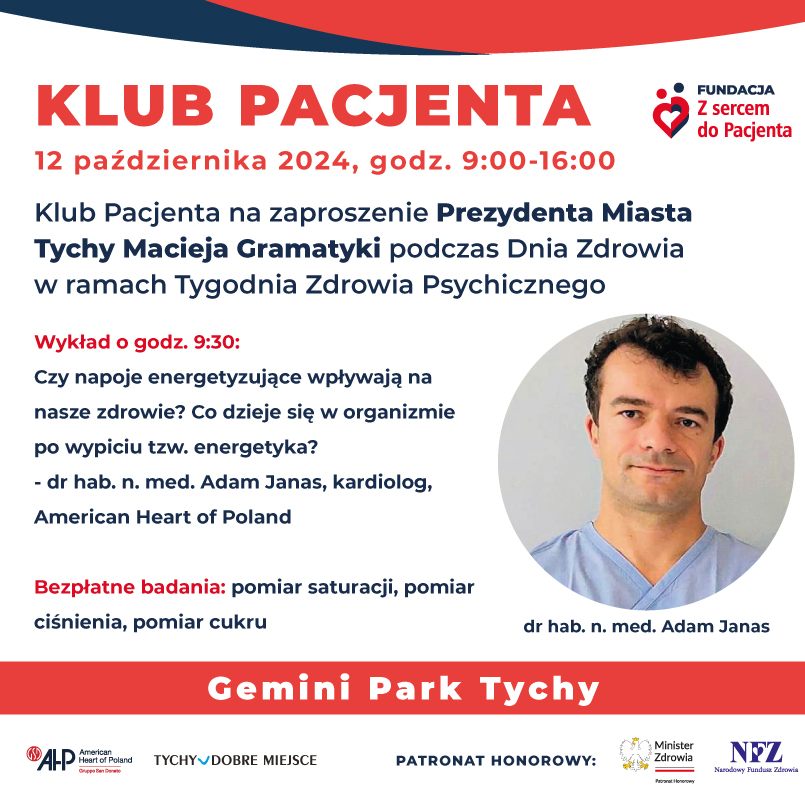 Klub Pacjenta podczas Dnia Zdrowia w Gemini Park w Tychach