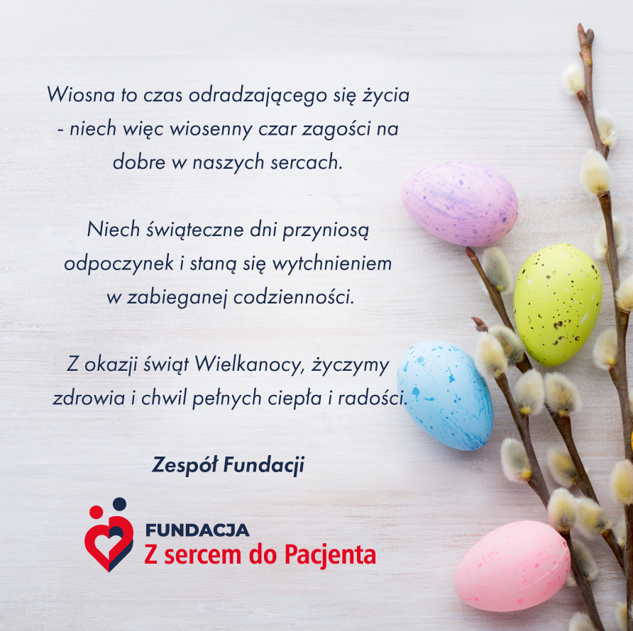 Najserdeczniejsze życzenia z okazji Świąt Wielkanocnych!