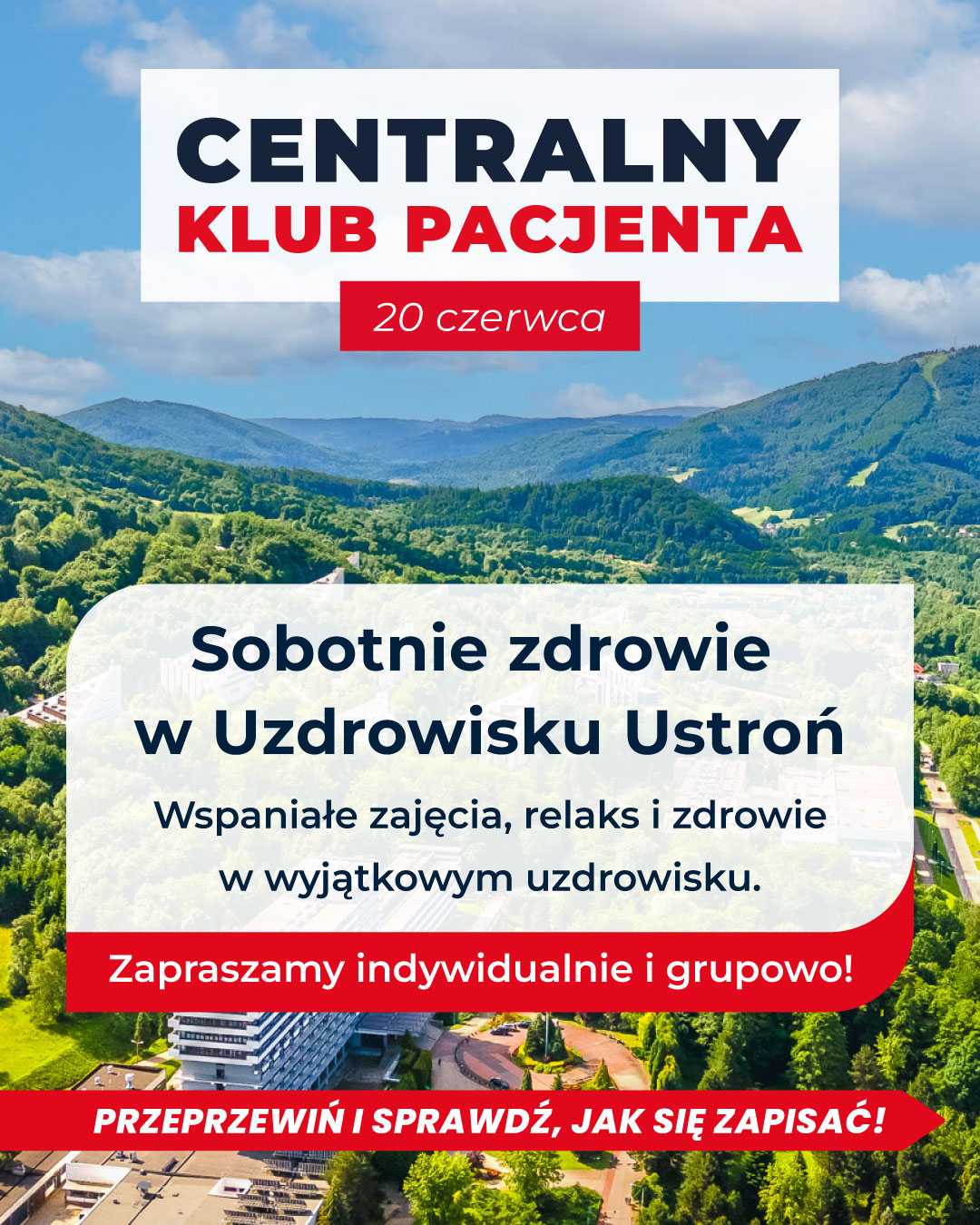 Kliknij. Zapisz się. Zadbaj o zdrowie – Centralny Klub Pacjenta już 20 czerwca w Ustroniu