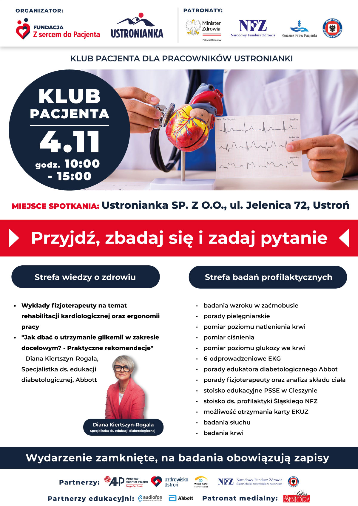 Klub Pacjenta dla pracowników Ustronianki